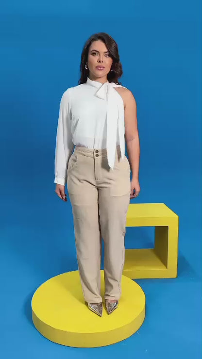 Pantalon poches asymétriques